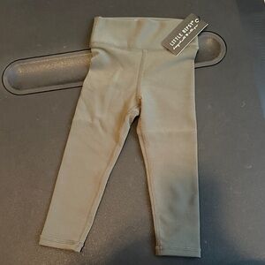 Little Bipsy Kids Ribbed Athletic Leggings in Forest